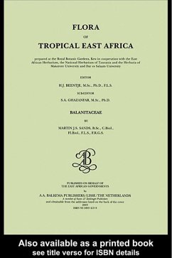 Cover Flora of tropical East Africa - Balanitaceae (2003) (eBook, ePUB)
