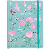 Agenda 2025/2026, DIN A6, La Vie en Rose, Grün