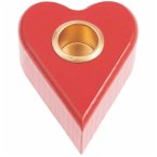 Kerzenhalter Herz, Rot