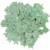 Streudekoration Schleifen, Grün Glitzer, FSC MIX