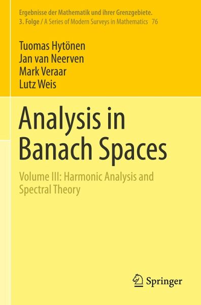 Analysis in Banach Spaces Analysis in Banach Spaces