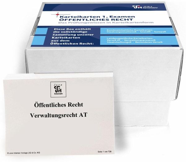 Karteikarten 1. Examen Öffentliches Recht - Thüringen