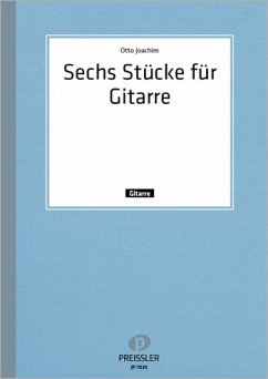 Cover Otto Joachim Sechs Stücke für Gitarre 1971 Gitarre