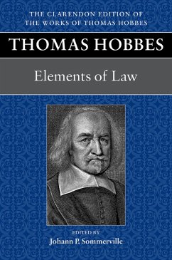 Thomas Hobbes: Elements of Law