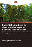Potentiel et indices de diversité des espèces d'arbres sous-utilisées