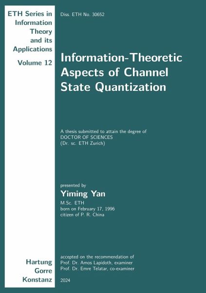 Information-Theoretic Aspects of Channel State Quantization Information-Theoretic Aspects of Channel State Quantization