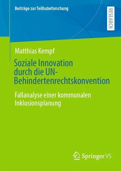 Soziale Innovation durch die UN-Behindertenrechtskonvention (eBook, PDF) - Kempf, Matthias