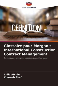 Cover Glossaire pour Morgan's International Construction Contract Management