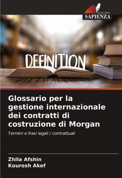 Cover Glossario per la gestione internazionale dei contratti di costruzione di Morgan