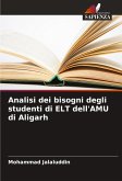 Analisi dei bisogni degli studenti di ELT dell'AMU di Aligarh Analisi dei bisogni degli studenti di ELT dell'AMU di Aligarh