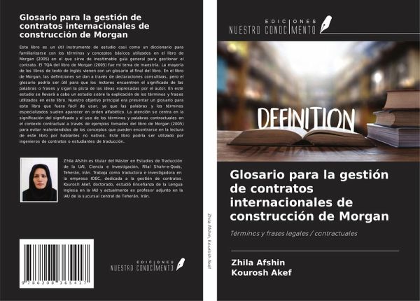 Glosario para la gestión de contratos internacionales de construcción de Morgan