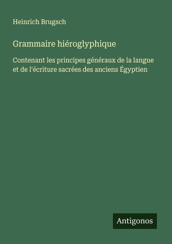 Cover Grammaire hiéroglyphique