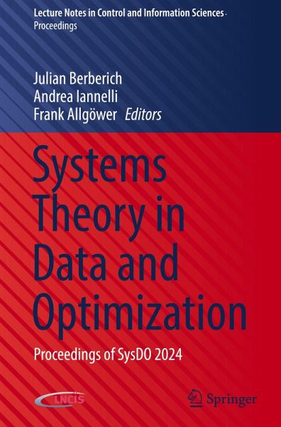Systems Theory in Data and Optimization Systems Theory in Data and Optimization