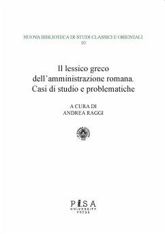 Cover Il lessico greco dell'amministrazione romana (eBook, PDF)