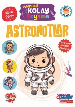 Cover Etkinlikli Kolay Boyama - Astronotlar