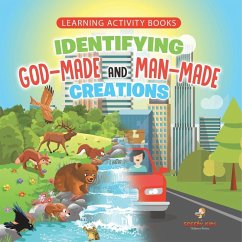 Learning Activity Books. Identifying God-Made and Man-Made Creations. Toddler Activity Books Ages 1-3 Introduction to Coloring Basic Biology Concepts - Jupiter Kids