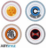 DRAGON BALL Z Set of 4 Plates Emblems