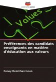 Préférences des candidats enseignants en matière d'éducation aux valeurs
