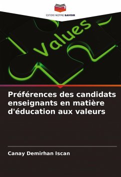 Cover Préférences des candidats enseignants en matière d'éducation aux valeurs