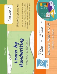 Handwriting Practice Workbook - Numbers from 1 to 50 - Words and Numbers - Cursive, Level 1 - Cobo, Jessica; Cobo, Victor
