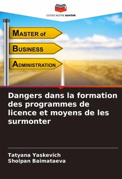 Cover Dangers dans la formation des programmes de licence et moyens de les surmonter