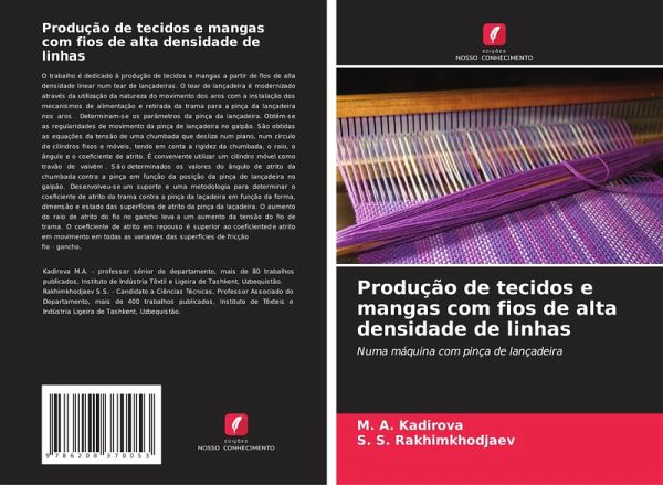Produção de tecidos e mangas com fios de alta densidade de linhas