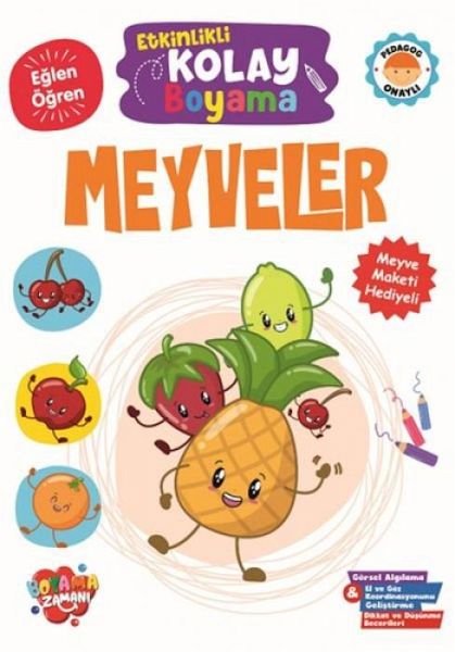 Etkinlikli Kolay Boyama - Meyveler