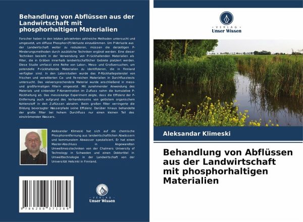 Behandlung von Abflüssen aus der Landwirtschaft mit phosphorhaltigen Materialien