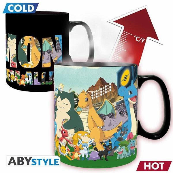 POKEMON Heat Change Mug Gotta catch em all King size POKEMON Heat Change Mug Gotta catch em all King size