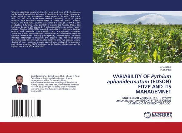 VARIABILITY OF Pythium aphanidermatum (EDSON) FITZP AND ITS MANAGEMNET VARIABILITY OF Pythium aphanidermatum (EDSON) FITZP AND ITS MANAGEMNET