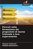 Pericoli nella formazione dei programmi di laurea triennale e loro superamento