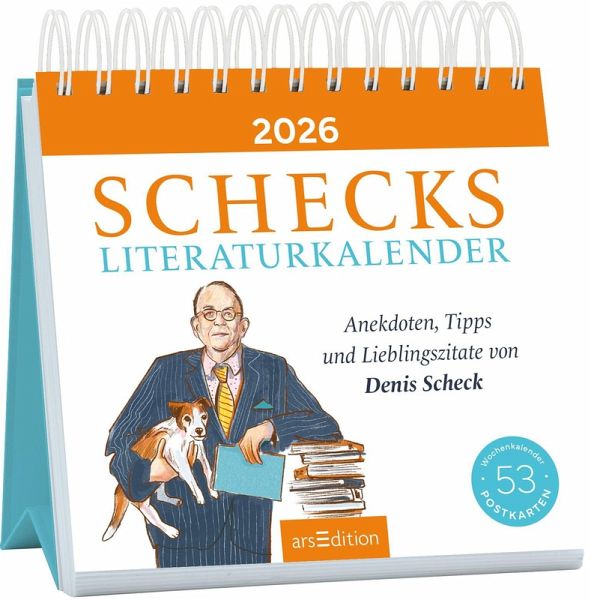 Postkartenkalender Schecks Literaturkalender 2026 Postkartenkalender Schecks Literaturkalender 2026