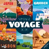 Vintage Voyage - Reiseposter - Kalender 2026 - 30x30