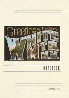 Cover Vintage Lined Notebook Greetings from White Mountains
