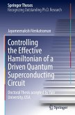 Controlling the Effective Hamiltonian of a Driven Quantum Superconducting Circuit