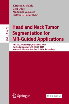Head and Neck Tumor Segmentation for MR-Guided Applications