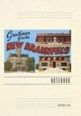 Vintage Lined Notebook Greetings from New Braunfels, Texas Vintage Lined Notebook Greetings from New Braunfels, Texas