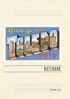 Cover Vintage Lined Notebook Greetings from Toledo