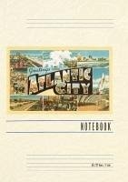 Cover Vintage Lined Notebook Greetings from Atlantic City, New Jersey