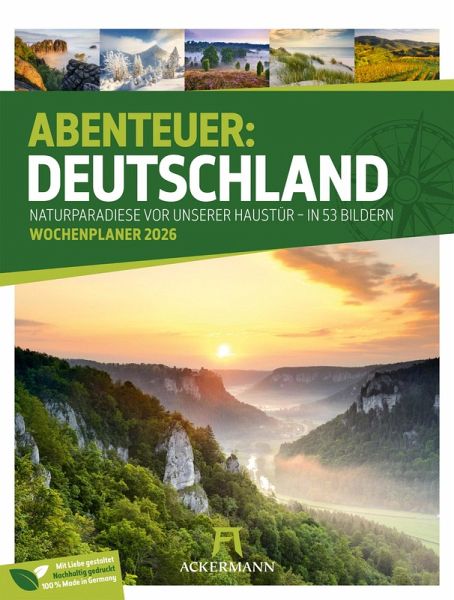 Abenteuer Deutschland Wochenplaner Kalender 2026   Naturparadiese
