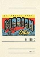 Cover Vintage Lined Notebook Greetings from Marion