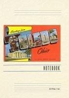 Cover Vintage Lined Notebook Greetings from Toledo