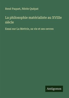 Cover La philosophie matérialiste au XVIIIe siècle