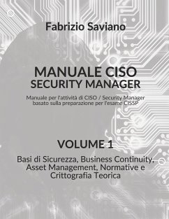 Cover Manuale CISO Security Manager, Volume 1/3