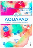 Aquapad Spiralblock Aquarell A3+, 29,7x43,5cm, 300g, 25 Blatt
