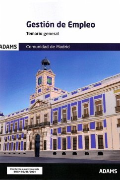 Cover Temario general Gestión de Empleo de la Comunidad de Madrid