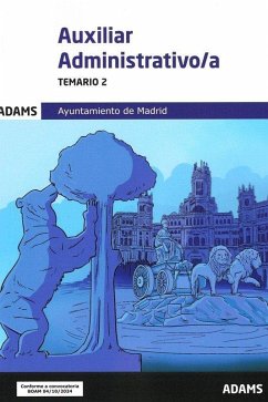 Cover Temario 2 Auxiliares Administrativos del Ayuntamiento de Madrid
