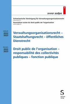 Cover Verwaltungsorganisationsrecht - Staatshaftungsrecht - öffentliches Dienstrecht Droit public de l'organisation - responsabilité des collectivités publiques - fonction publique (eBook, PDF)