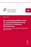 Das verfassungsrechtliche Verbot der Geschlechtsdiskriminierung als Verbot der sexistischen Diskriminierung (eBook, PDF) Das verfassungsrechtliche Verbot der Geschlechtsdiskriminierung als Verbot der sexistischen Diskriminierung (eBook, PDF)