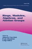 Rings, Modules, Algebras, and Abelian Groups (eBook, ePUB)